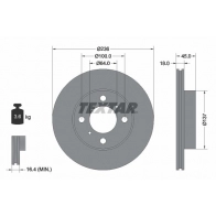 Тормозной диск TEXTAR 98200 0894 0 1 Mitsubishi Colt 4 (CAA) Хэтчбек 1.6 (CA4A) 90 л.с. 1994 – 1996 92089400 98200 0894