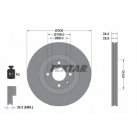 Тормозной диск TEXTAR 98200 0971 92097103 98200 0971 0 1 Peugeot 406 1 (8C) Купе 3.0 V6 207 л.с. 2000 – 2004