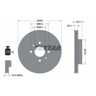 Тормозной диск TEXTAR 98200 1092 Lada 2112 (112) 1 Хэтчбек 1.6 90 л.с. 2006 – 2008 92109200 98200 1092 0 1