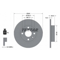 Тормозной диск TEXTAR 98200 1110 0 1 98200 1110 92111003 Opel Corsa (C) 3 Хэтчбек 1.3 CDTI (F08. F68) 70 л.с. 2003 – 2009