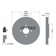 Тормозной диск TEXTAR Citroen DS5 1 (PF2) Хэтчбек 1.6 HDi 115 114 л.с. 2012 – 2015 98200 1116 0 1 92111603 98200 1116