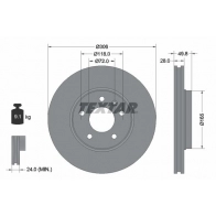 Тормозной диск TEXTAR 98200 1160 Opel Vivaro (A) 1 Грузовик 1.9 Di 82 л.с. 2001 – 2025 92116003 98200 1160 0 1