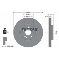 Тормозной диск TEXTAR Renault Laguna (BG) 2 Хэтчбек 2.0 16V Turbo (BG0S. BG1L. BG1M) 163 л.с. 2003 – 2005 92119000 98200 1190 98200 1190 0 1