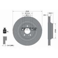 Тормозной диск TEXTAR 98200 1204 0 1 PRO+ Mercedes SL-Class (R230) 2 Кабриолет 5.5 55 AMG Kompressor (2374) 500 л.с. 2002 – 2012 7VO24NQ 92120405