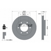 Тормозной диск TEXTAR 98200 1288 0 1 92128800 Mitsubishi Pajero 3 (V7, V6) Внедорожник 3.8 4WD 218 л.с. 2002 – 2006 98200 1288