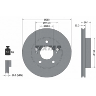 Тормозной диск TEXTAR 98200 1298 98200 1298 0 1 Nissan Vanette 92129800