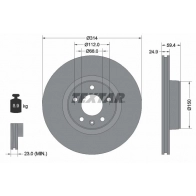 Тормозной диск TEXTAR Audi A6 (C6) 3 Универсал 3.0 Tdi 232 л.с. 2006 – 2011 92132203 98200 1322 0 1 98200 1322