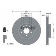 Тормозной диск TEXTAR 92132300 Audi A6 (C6) 3 Универсал 3.0 Tdi Quattro 233 л.с. 2006 – 2008 98200 1323 0 1 98200 1323