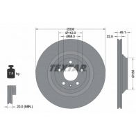 Тормозной диск TEXTAR Audi A6 (C6) 3 Седан 3.2 Fsi Quattro 255 л.с. 2004 – 2008 98200 1326 98200 1326 0 1 92132603