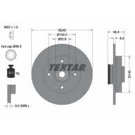 Тормозной диск TEXTAR 92133303 98200 1333 Peugeot 207 1 (WX, PF1) Седан 1.9 xSD 69 л.с. 2007 – 2012 98200 1333 0 1