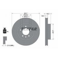 Тормозной диск TEXTAR 98200 1345 0 1 Land Rover Discovery 3 (L319) Внедорожник 4.0 V6 4x4 219 л.с. 2004 – 2007 98200 1345 92134503