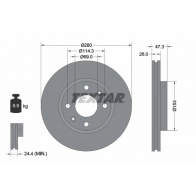 Тормозной диск TEXTAR Hyundai Grandeur (TG) 4 Седан 2.2 CRDi 150 л.с. 2006 – 2011 98200 1366 0 1 92136600 98200 1366