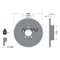 Тормозной диск TEXTAR 98200 1571 92157100 Fiat Scudo (270, 2) 2 Минивэн 2.0 D Multijet 120 л.с. 2007 – 2025 98200 1571 0 1