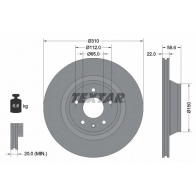 Тормозной диск TEXTAR 98200 1606 0 1 92160603 Audi TT (8J3) 2 Купе 2.5 Rs Quattro 360 л.с. 2011 – 2014 98200 1606