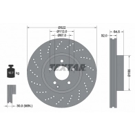 Тормозной диск TEXTAR 92163405 FPB3L Mercedes E-Class (S212) 4 Универсал 3.0 E 350 CDI 4 matic (2193) 265 л.с. 2011 – 2024 98200 1634 0 1 PRO+