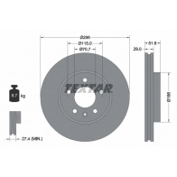 Тормозной диск TEXTAR 98200 1654 0 1 Opel Antara (D) 1 Кроссовер 2.0 CDTI 127 л.с. 2008 – 2011 98200 1654 92165400