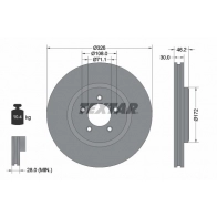 Тормозной диск TEXTAR 98200 1735 0 1 Jaguar XK (X150) 2 Купе 4.2 296 л.с. 2007 – 2009 98200 1735 92173503