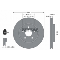 Тормозной диск TEXTAR Jeep Grand Cherokee (WH, WK) 3 Внедорожник 4.7 V8 4x4 303 л.с. 2007 – 2010 OVSZZ GA 92184500