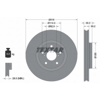 Тормозной диск TEXTAR 98200 1856 Lexus LS (XF30) 3 2000 – 2006 92185603 98200 1856 0 1
