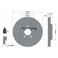 Тормозной диск TEXTAR 98200 1956 0 1 PRO K2XEL 92195603 Renault Scenic (JZ) 3 Минивэн 1.2 TCe (JZ16) 132 л.с. 2013 – 2024