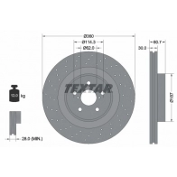 Тормозной диск TEXTAR Lexus IS (XE20) 2 Седан 5.0 IS F (USE20) 423 л.с. 2007 – 2013 98200 1997 98200 1997 0 1 92199703