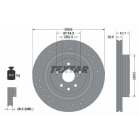 Тормозной диск TEXTAR Lexus IS (XE20) 2 Седан 5.0 IS F (USE20) 423 л.с. 2007 – 2013 98200 2042 92204203 98200 2042 0 1