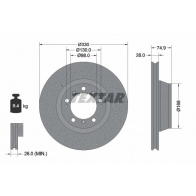 Тормозной диск TEXTAR 92218905 Porsche 911 (997) 4 Тарга 3.8 Carrera 4S 385 л.с. 2008 – 2012 98200 2189 0 1 BKTZUE