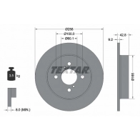 Тормозной диск TEXTAR Suzuki Ignis 92227903 98200 2279 0 1 PRO XBZIP6