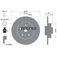 Тормозной диск TEXTAR 92233100 98200 2331 0 1 98200 2331 Renault Latitude (L70) 1 Седан 2.5 V6 (L702. L703. L704. L707) 177 л.с. 2011 – 2025