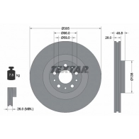 Тормозной диск TEXTAR 98200 2376 0 1 Fiat 500L (351, 2) 1 Хэтчбек 1.4 162 л.с. 2013 – наст. время 98200 2376 92237600