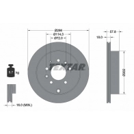 Тормозной диск TEXTAR 92242803 98200 2428 Mazda MPV (LW) 2 Минивэн 3.0 i V6 200 л.с. 2002 – 2006 98200 2428 0 1