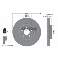 Тормозной диск TEXTAR 98200 2528 Fiat 500L (351, 2) 1 Хэтчбек 0.9 105 л.с. 2012 – 2024 92252803 98200 2528 0 1