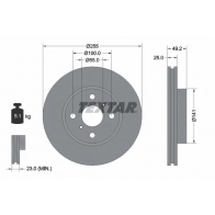 Тормозной диск TEXTAR 98200 2612 Toyota Corolla (E120) 9 Седан 1.8 (ZZE122) 136 л.с. 2001 – 2007 92261200 98200 2612 0 1