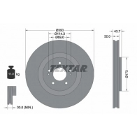 Тормозной диск TEXTAR 98200 2712 0 1 Mitsubishi Lancer 10 (CZ4A) Седан 2.0 EVO x (CZ4A) 280 л.с. 2007 – 2008 98200 2712 92271203