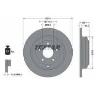 Тормозной диск TEXTAR 98200 2729 0 1 PRO Hyundai Genesis (BH) 1 Седан 3.3 24V 233 л.с. 2008 – 2014 92272903 KUJMD2