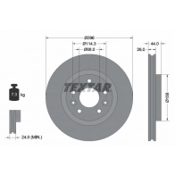 Тормозной диск TEXTAR 92274203 KWQLJU5 98200 2742 0 1 PRO Nissan X-Trail (T32) 3 Кроссовер 2.5 ALL MODE 4x4 i (NT32) 169 л.с. 2014 – наст. время