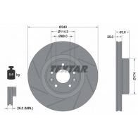 Тормозной диск TEXTAR 92282205 Renault Megane (DZ) 3 Купе 2.0 R.S. 273 л.с. 2014 – 2025 7ZTGM5 98200 2822 0 1 PRO+