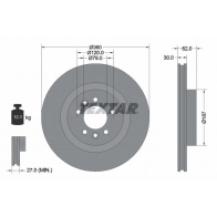 Тормозной диск TEXTAR C7APH 98200 2832 0 1 PRO+ 92283205 Land Rover Range Rover Sport 2 (L494) Внедорожник 3.0 4x4 340 л.с. 2013 – 2024