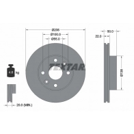 Тормозной диск TEXTAR 92288203 Kia Rio 1 (DC) Седан 1.3 75 л.с. 2000 – 2005 S6W8L 98200 2882 0 1 PRO