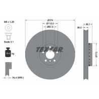 Тормозной диск TEXTAR YPG1PT 98200 2903 0 1 PRO+ 1193592595 92290325