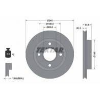 Тормозной диск TEXTAR UTYX19 98200 2947 0 1 PRO 92294703 Ford Fiesta 4 (DX, JA, JB) Хэтчбек 1.0 i 52 л.с. 1997 – 1999