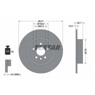 Тормозной диск TEXTAR 92300403 S7O4 1K Land Rover Range Rover Evoque
