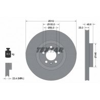 Тормозной диск TEXTAR 92303303 Volkswagen Polo (AW, BZ) 6 2018 – 2020 J29YS6 S