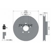 Тормозной диск TEXTAR 1437027399 C5 JDK 92303405