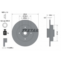 Тормозной диск TEXTAR 92305403 Opel Crossland X (PF1) 1 Кроссовер 1.5 Turbo D (75) 120 л.с. 2018 – 2025 XU 1WAT