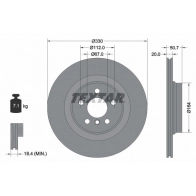 Тормозной диск TEXTAR AML58 U 1437027618 92306805