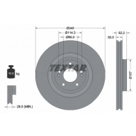 Тормозной диск TEXTAR FW 1A8Q 92315103 Hyundai i30 (PDE) 3 Фастбэк 2.0 N 250 л.с. 2017 – 2025