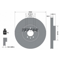 Тормозной диск TEXTAR 5HFKY6 D 1437027430 92316405