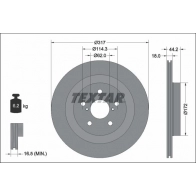 Тормозной диск TEXTAR 92343103 1439998943 S TRPN2B