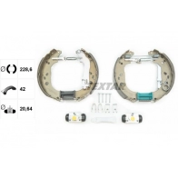 Тормозные колодки TEXTAR 84101 0620 84062000 84101 0620 1 4 Fiat Idea (350) 1 Минивэн 1.9 JTD 101 л.с. 2004 – 2025